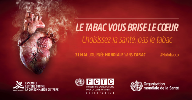 Journée Mondiale Sans Tabac 2018: Le Tabac et les maladies Cardiaques